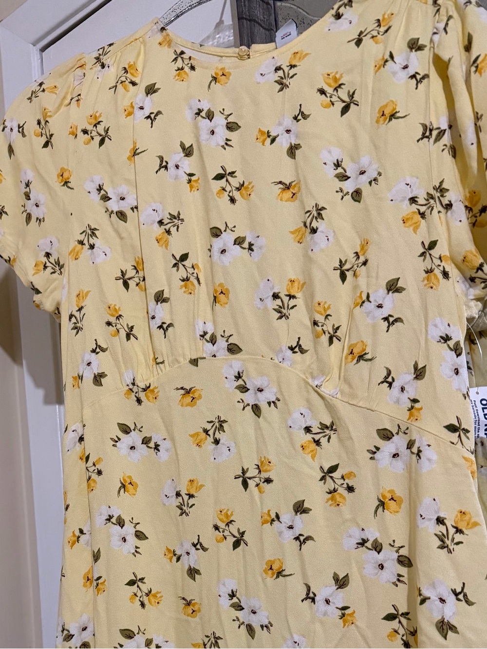 Old Navy Yellow Floral Dress